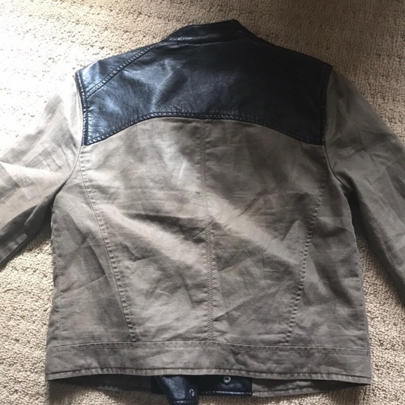 Free people jacket with leather - Picture 4 of 6